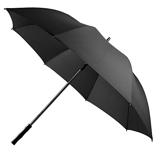 Product Cover UROPHYLLA Golf Umbrella Windproof Large Rain Umbrella, Auto Open Oversize 62 Inch Black Stick Umbrella 8 Ribs Umbrella for Men and Women