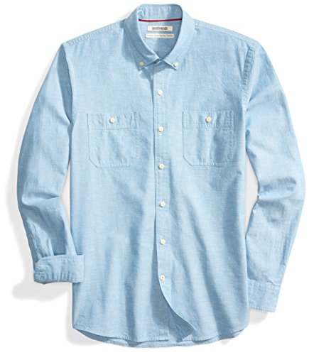 Product Cover Amazon Brand - Goodthreads Men's Standard-Fit Long-Sleeve Chambray Shirt