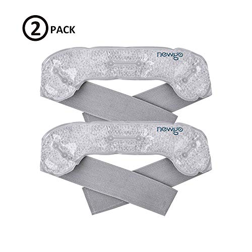 Product Cover Migraine Ice Pack for Head Adjustable Headache Ice Pack Wrap with Elastic Strap for Pain Relief - 2 Pack