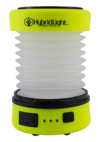 Product Cover Hybridlight Solar Rechargeable Lantern/Cell Phone Charger. 150 Lm. Built in Solar Panel, Hi-Vis Yellow