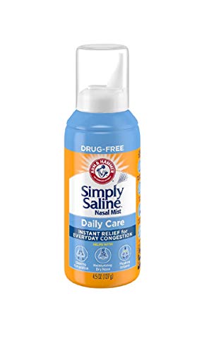 Product Cover Simply Saline Adult Nasal Mist, Original, Giant Size, special Multisize of 3 Pack (4.25 Oz each)