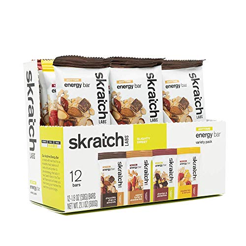 Product Cover SKRATCH LABS Anytime Energy Bar, Variety Pack, (3 of each flavor) Natural, Low Sugar, Gluten Free, Vegan, Kosher, Dairy Free