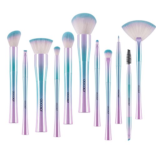Product Cover Docolor Makeup Brushes,11Pcs Fantasy Makeup Brush Set Foundation Powder Contour Eyeshadow Eyebrow Fan Cosmetic Brushes Kits