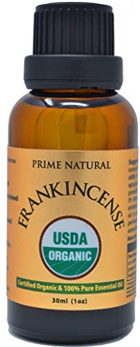 Product Cover Organic Frankincense Essential Oil 30ml / 1oz - USDA Certified - Boswellia Serrata Natural Pure Undiluted Therapeutic Grade for Aromatherapy Scents Skin Face Care Relaxation Calming