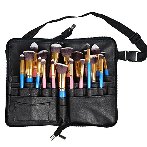 Product Cover MONSTINA Makeup Bag/Cosmetic Bag/Organizer Brushes Holder/Cosmetics Brushes Leather Case (MBN1)