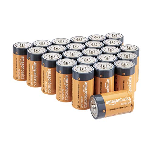 Product Cover AmazonBasics D Cell 1.5 Volt Everyday Alkaline Batteries - Pack of 24 (Appearance may vary)