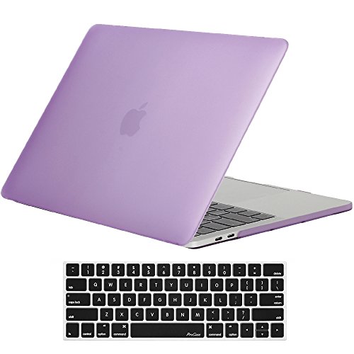 Product Cover ProCase MacBook Pro 13 Case 2019 2018 2017 2016 Release A2159 A1989 A1706 A1708, Hard Case Shell Cover and Keyboard Skin Cover for Apple MacBook Pro 13 Inch with/Without Touch Bar and Touch ID -Purple