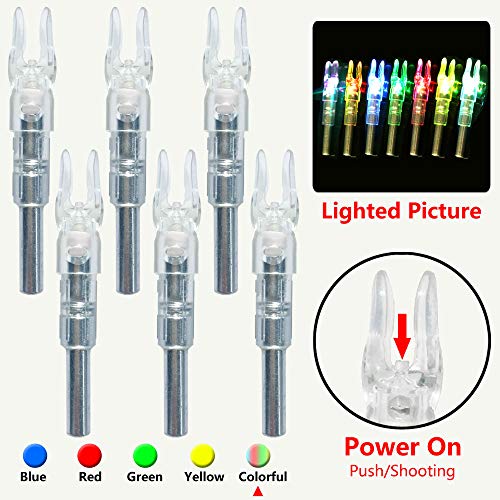 Product Cover XHYCKJ 6PCS S Led Lighted Nocks for Arrows with .244