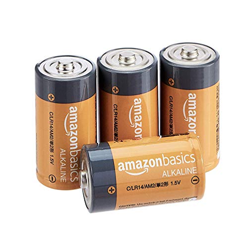 Product Cover AmazonBasics C Cell 1.5 Volt Everyday Alkaline Batteries - Pack of 4 (Appearance may vary)
