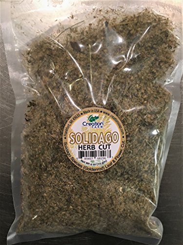 Product Cover Creation Farm Solidago or Goldenrod Herb, Flowers 4 oz- Use for Effective Herbal Tisane, also for external use as a wash, mist or infused oil for many skin conditions Tea has many beneficial minerals