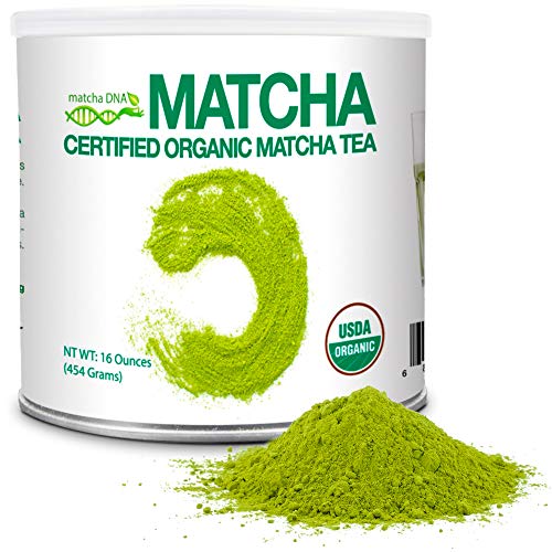 Product Cover MatchaDNA 1 LB Certified Organic Matcha Green Tea Powder (16 OZ TIN CAN)