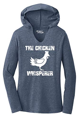 Product Cover Ladies Hoodie Shirt The Chicken Whisperer Navy Frost M