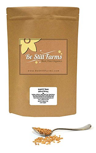 Product Cover Be Still Farms Organic Spelt Berries (5lb) Grind Wheat Berry to Organic Spelt Flour for Spelt Tortillas or Spelt Crackers - Use Whole Wheat Berries Organic to make Spelt Bread Organic - Ancient Grain