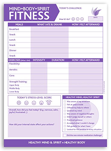 Product Cover Planning Pad by InnerGuide - Daily Note Pad - Undated Daily Planner for Mindful Health & Fitness Planning by Inner Guide Planners