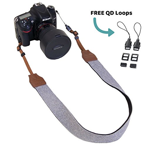 Product Cover DSLR Camera Shoulder Neck Strap by Morxy - Modern Belt For All Camera Nikon/ Canon/ Sony/ Olympus/ Fujifilm/ Pentax - Perfect Gift For Women ( Gry)