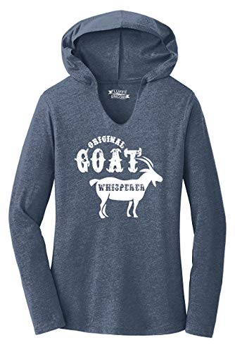 Product Cover Ladies Hoodie Shirt Original Goat Whisperer Navy Frost M