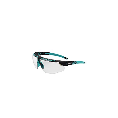Product Cover Uvex S2880HS Avatar Adjustable Safety Glasses with HydroShield Anti-Fog Coating, Standard, Teal/Black