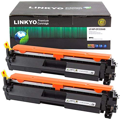 Product Cover LINKYO Compatible Toner Cartridge Replacement for HP 30A CF230A (Black, 2-Pack)