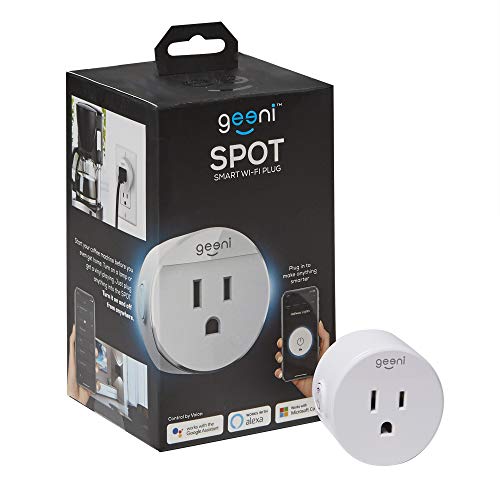 Product Cover Geeni SPOT Smart Outlet Plug, White - No Hub Works with Amazon Alexa, Google Assistant & Microsoft Cortana, Requires 2.4 GHz Wi-Fi