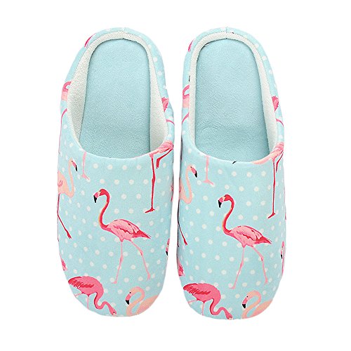 Product Cover Colias Wing Flamingo Pattern Warm Winter Indoor Outdoor Slippers for Women