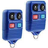 Product Cover Key Fob Keyless Entry Remote fits Ford, Lincoln, Mercury, Mazda Mustang (Blue), Set of 2