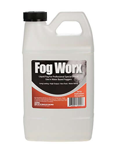 Product Cover Sanco Industries FogWorx Fog Juice - 1 Half Gallon of Organic Fog Fluid (64 oz) - Medium Density, High Output, Long Lasting Fog Machine Fluid
