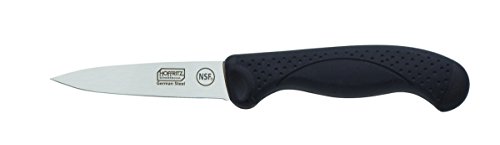 Product Cover Hoffritz Commercial 5190098 Top Rated German Steel Paring Knife with Non-Slip Handle for Home and Professional Use, 3.5-Inch, Black
