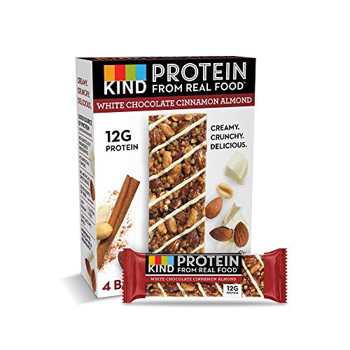 Product Cover KIND Protein Bars, White Chocolate Cinnamon Almond, Gluten Free, 12g Protein,1.76 Ounce (12 Count (Pack of 2))