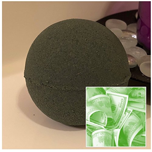 Product Cover The Sugar Shak Collection Luxurious C-Note Bath Bomb 7 oz Baseball Size (Black Summer Night) / Handmade/Bath Fizzie/Surprise Money Bath Bomb/Surprise Gift For Her