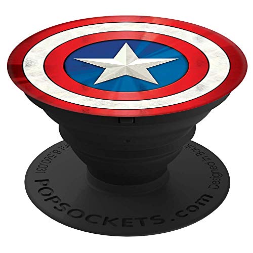 Product Cover PopSockets: Collapsible Grip & Stand for Phones and Tablets - Captain America Shield Icon