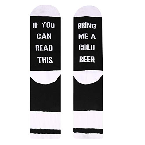 Product Cover Men's If You Can Read This Novelty Funny Saying Beer Socks Fun Gag Gift