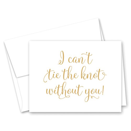 Product Cover 12 cnt Will You Be My Bridesmaid Cards I Can't Tie the Knot Without You (Gold)