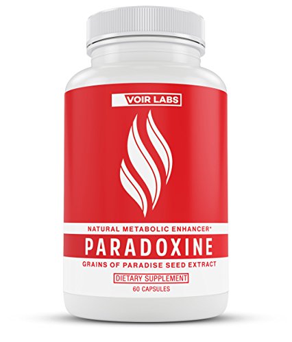 Product Cover Voir Labs Paradoxine - Grains of Paradise Seed Extract - Natural Metabolic Enhancer - Stimulant Free Thermogenic Fat Burner Weight Loss Supplement - 60 Veggie Pills
