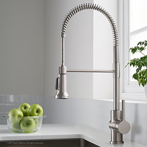Product Cover Kraus Britt Spot Free Stainless Pre-Rinse/Commercial Kitchen Faucet with Dual Function Sprayhead in all-Brite Finish, KPF-1690SFS