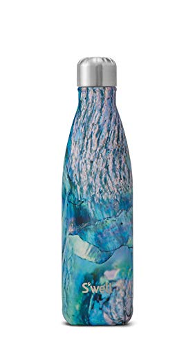 Product Cover S'well Vacuum Insulated Stainless Steel Water Bottle, 17 oz, Paua Shell