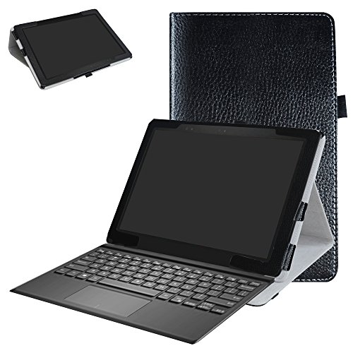 Product Cover Dell Latitude 5285 Case,Mama Mouth PU Leather Folio Stand Cover for 12.3
