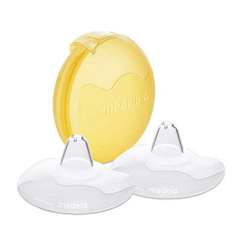 Product Cover Medela Contact Nipple Shield for Breastfeeding, 20mm Small Nippleshield, For Latch Difficulties or Flat or Inverted Nipples, 2 Count with Carrying Case, Made Without BPA