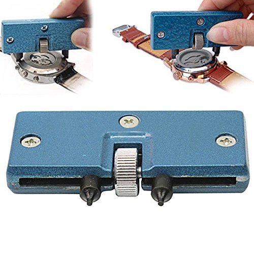 Product Cover Watch Adjustable Back Case Opener Closer Remover Repair Watchmaker Holder Tool Blue