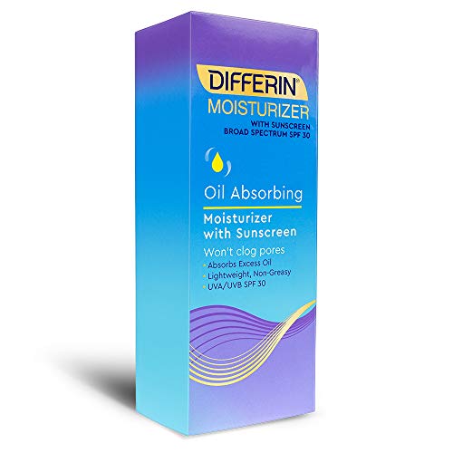 Product Cover Differin Oil Absorbing Moisturizer with Sunscreen- Broad Spectrum UVA/UVB SPF 30, 1 pack, 4oz