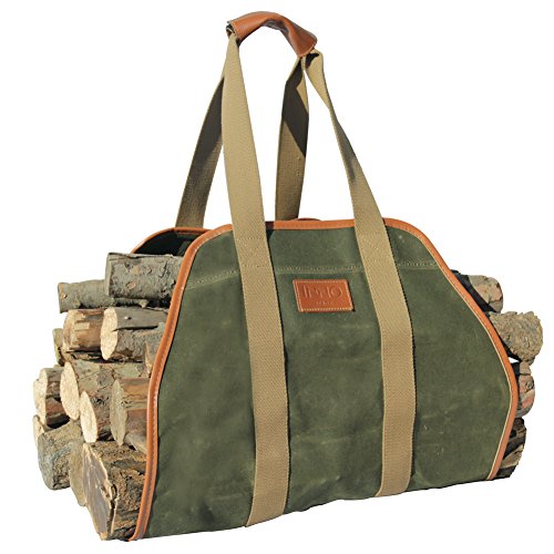 Product Cover INNO STAGE Waxed Canvas Log Carrier Tote Bag,40