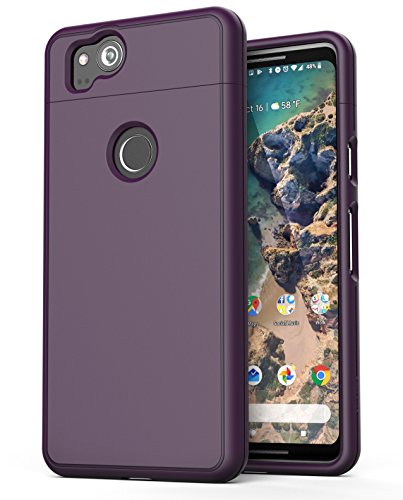 Product Cover Encased Google Pixel 2 XL Phone Case, [SlimShield Edition] Full Coverage Protective Grip Cases for Google Pixel 2XL (2017) (Deep Purple)