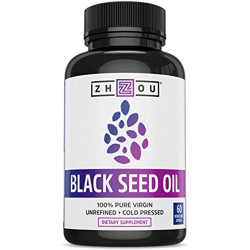 Product Cover Black Seed Oil Capsules - 100% Virgin, Cold Pressed Source of Omega 3 6 9 - Nigella Sativa Black Cumin Seeds - Super antioxidant for Immune Support, Joints, Digestion, Hair & Skin - 60 Liquid Caps