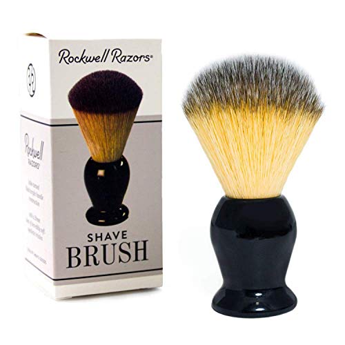 Product Cover Rockwell Razors Synthetic Bristle Shave Brush with Premium Black Acrylic Handle - 20mm Knot