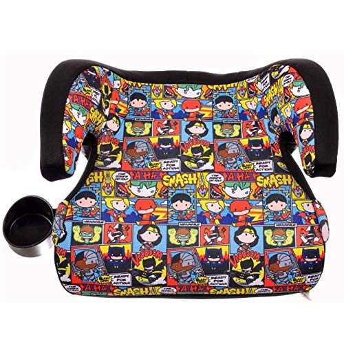 Product Cover KidsEmbrace Backless Booster Car Seat, DC Comics Justice League Chibi Superheroes