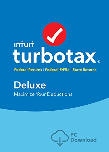Product Cover TurboTax Deluxe Tax Software 2017 Fed + Efile + State PC Download [Amazon Exclusive]