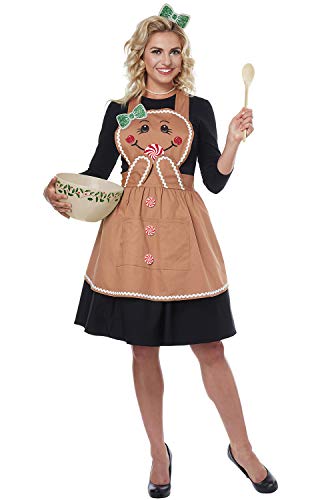 Product Cover California Costumes Women's Gingerbread Apron - Adult Costume Adult Costume, -Tan, One Size