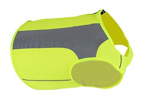 Product Cover See Spot Trot - See Spot Zip EV Sport High Visibility Reflective Dog Safety Vest, Ideal to Keep Dogs Safe While Walking or Hunting. (Large, Bright Yellow)