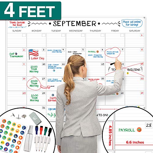 Product Cover Large Dry Erase Calendar - 36