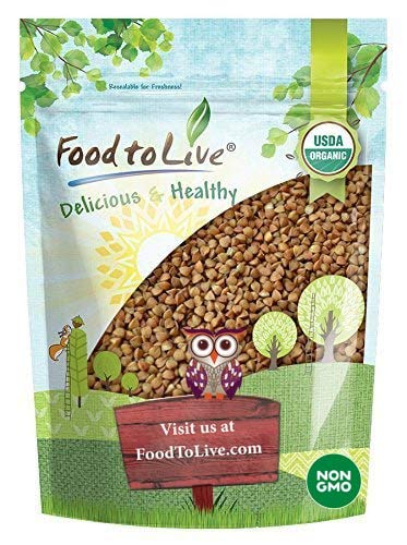 Product Cover Organic Buckwheat Kasha (Grechka, Toasted Whole Groats, Non-GMO, Kosher, Bulk) by Food to Live - 3 Pounds