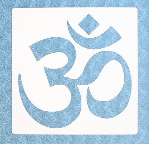 Product Cover Stencil by The Bodhi Tribe- OM Yoga Stencil For DIY Painting Projects